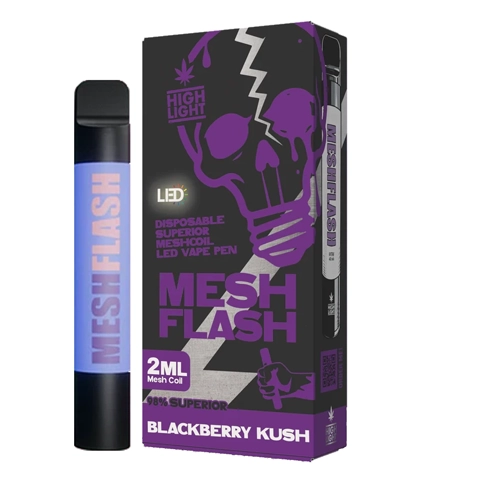MESH FLASH - Blackberry Kush - 96% H2 Blend - 2ml