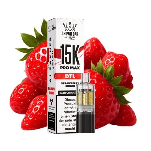 Al Fakher Pro Max 15 Pod Strawberry Punch - 15.000 Puff