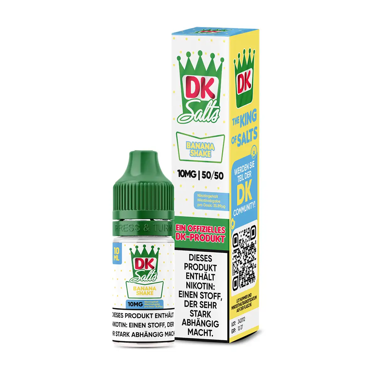 DK Salts - Banana Shake - NicSalt - 10ml