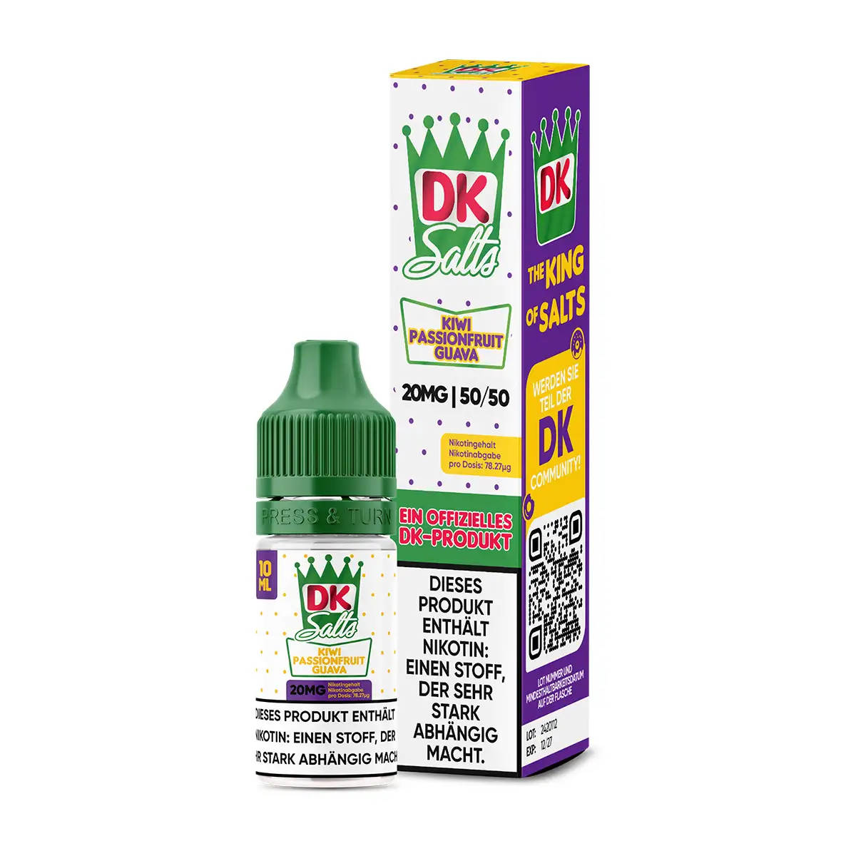 DK Salts - Kiwi Passionfruit Guava - NicSalt - 10ml