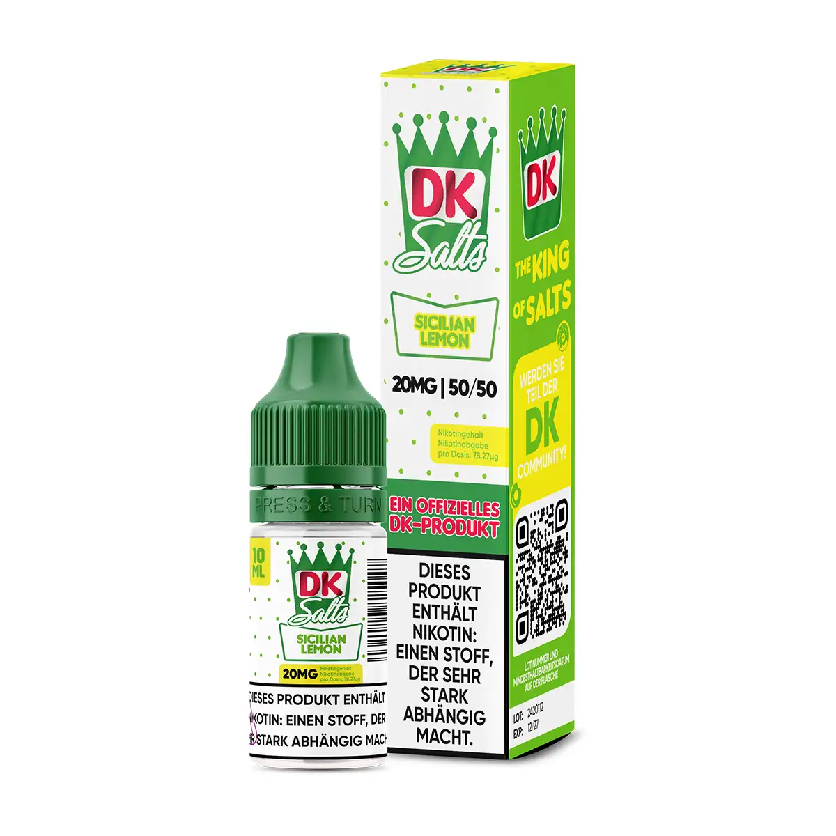 DK Salts - Sicilian Lemon - NicSalt - 10ml
