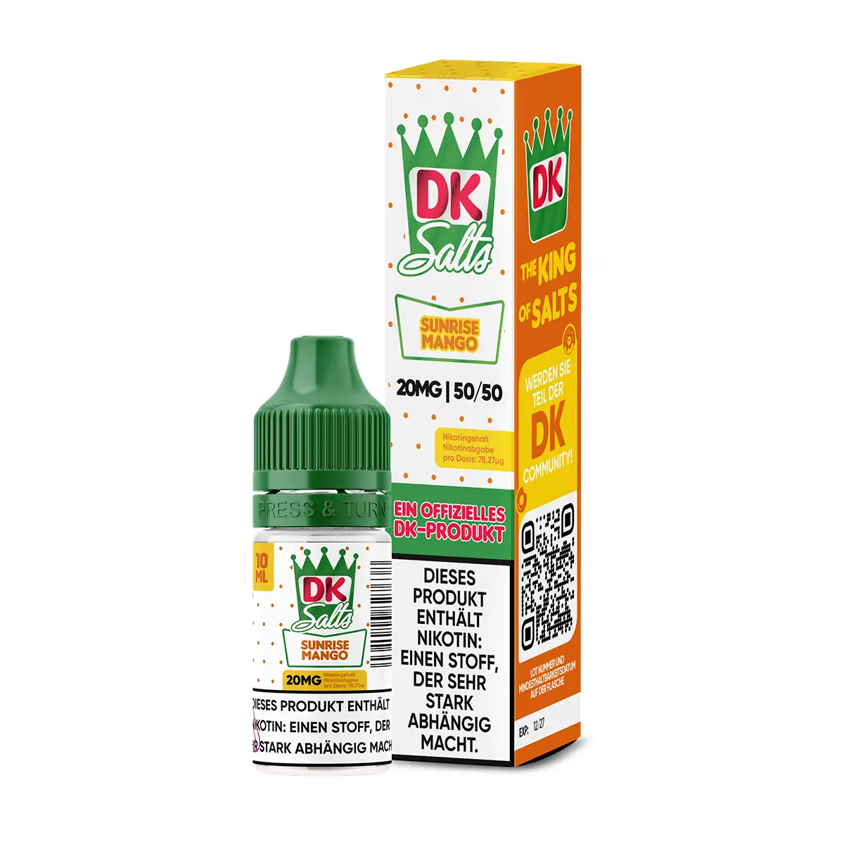 DK Salts - Sunrise Mango - NicSalt - 10ml