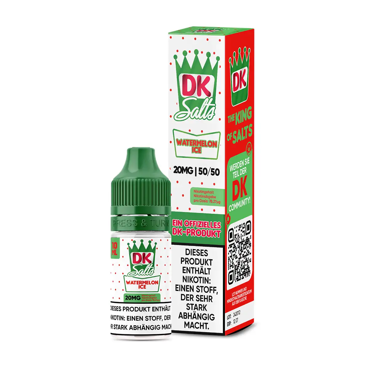 DK Salts - Watermelon Ice - NicSalt - 10ml