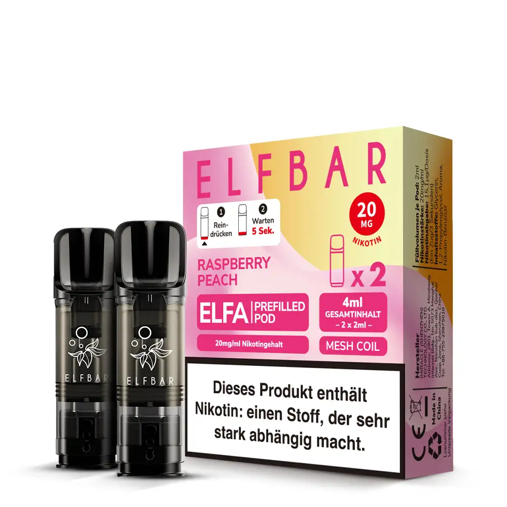 Elfa Pods Raspberry Peach 20mg kaufen