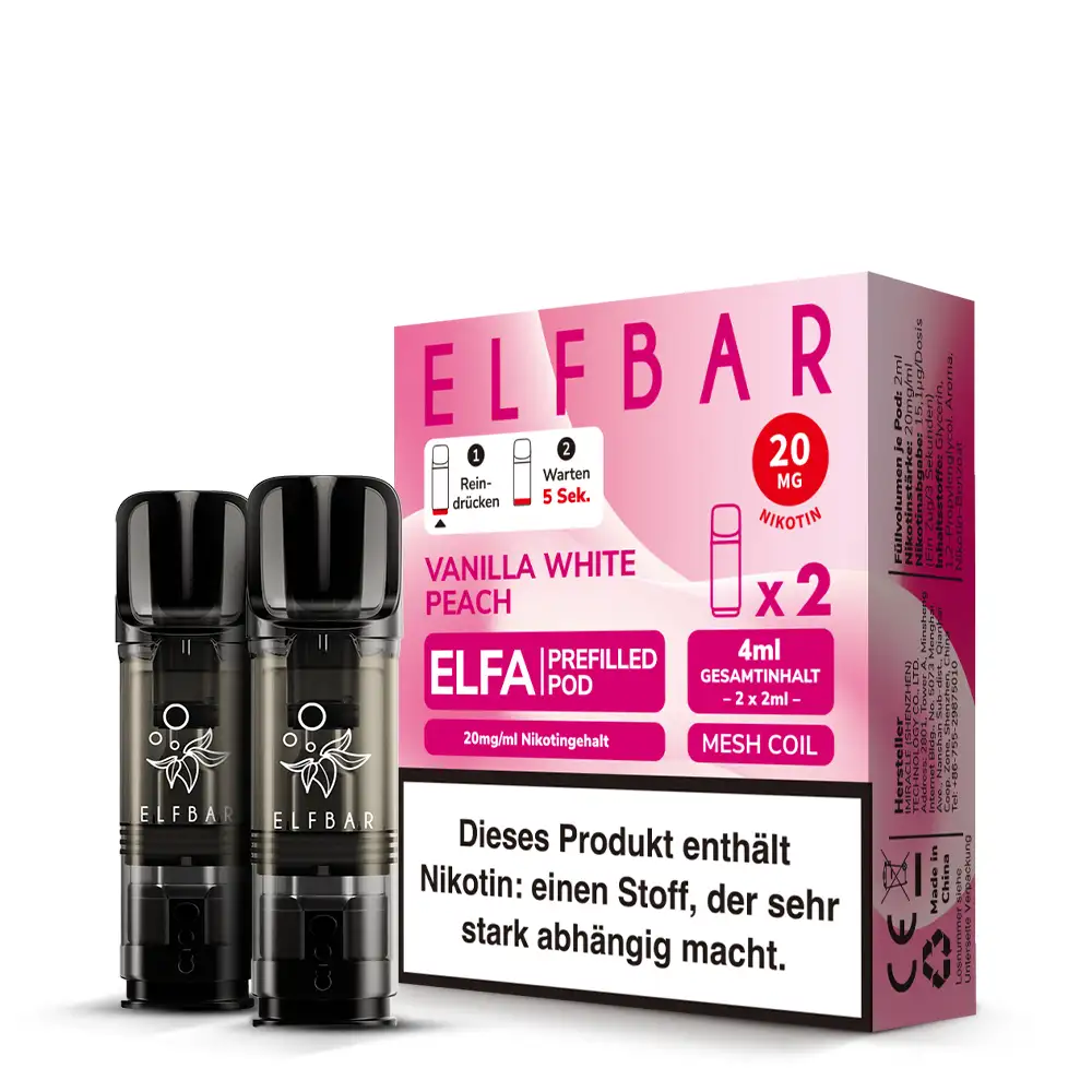 Elfa Pods Vanilla White Peach 20mg kaufen