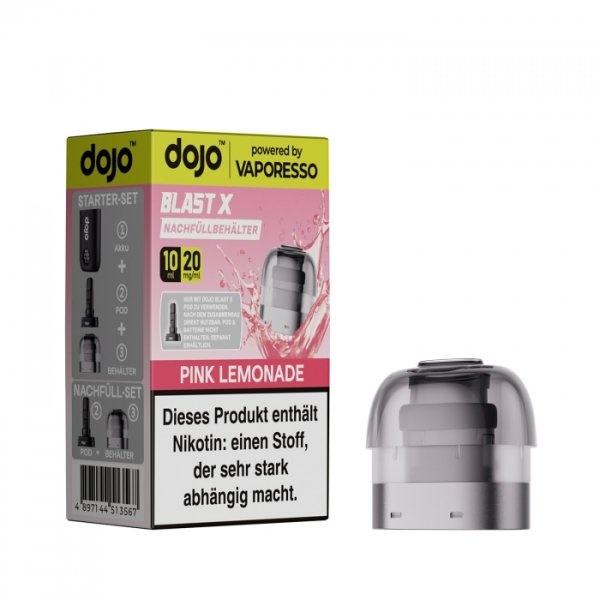Vaporesso - Dojo Blast X - 10ml Pod - Pink Lemonade