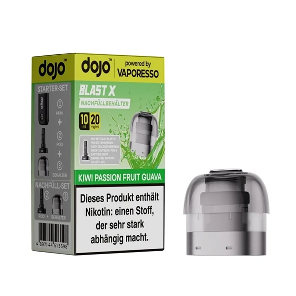 Vaporesso - Dojo Blast X - 10ml Pod - Kiwi Passion Fruit Guave