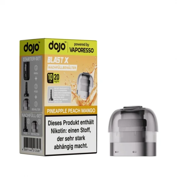 Vaporesso - Dojo Blast X - 10ml Pod - Pineapple Peach Mango