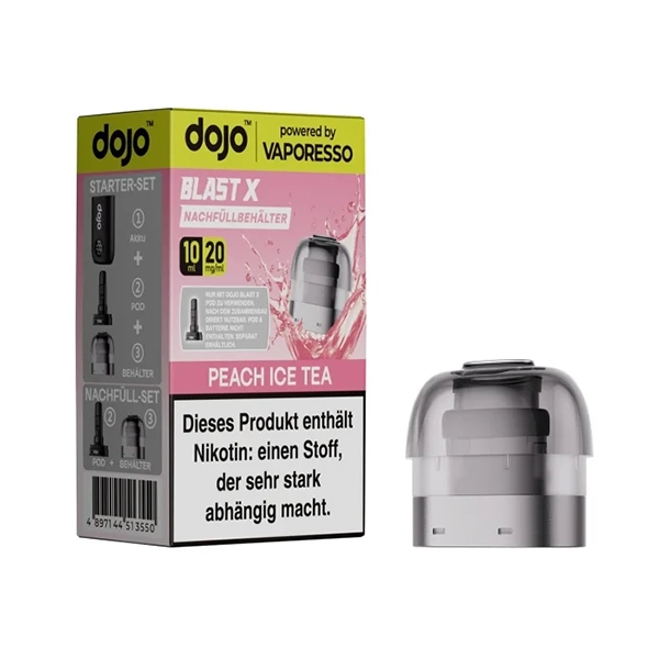 Vaporesso - Dojo Blast X - 10ml Pod - Peach Ice Tea
