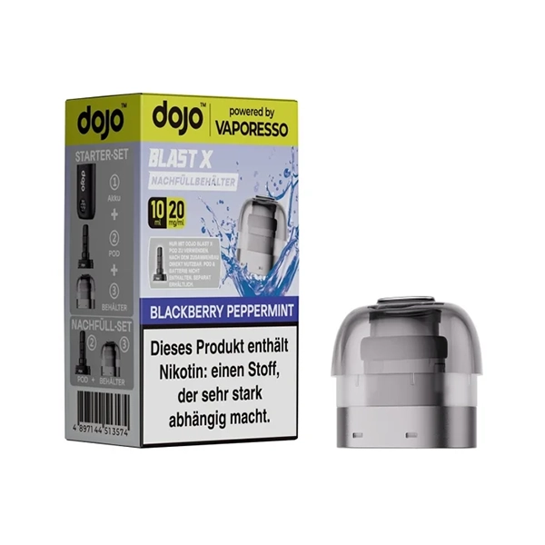 Vaporesso - Dojo Blast X - 10ml Pod - Blackberry Peppermint