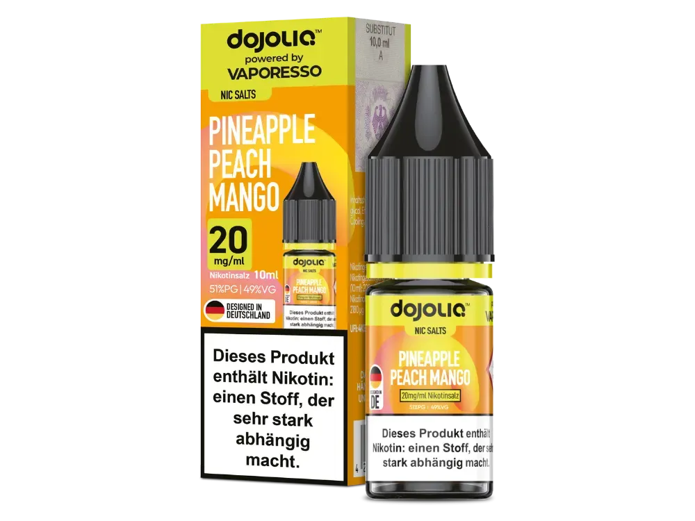 Dojoliq - Nikotinsalz-Liquid - 10ml - Pineapple Peach Mango