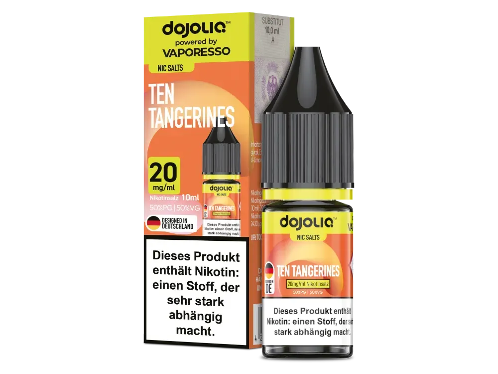 Dojoliq - Nikotinsalz-Liquid - 10ml - Ten Tangerines