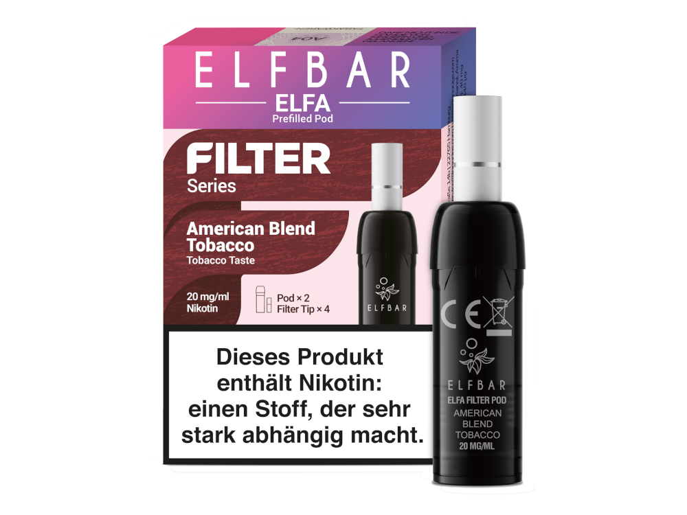 ELFBAR ELFA Filter Pods Virginia Tobacco 20mg kaufen