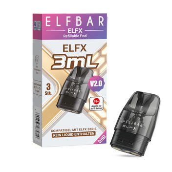 Elfbar ELFX Pods V2.0 3ML 3Stk kaufen | 0,6 & 0,8 Ohm