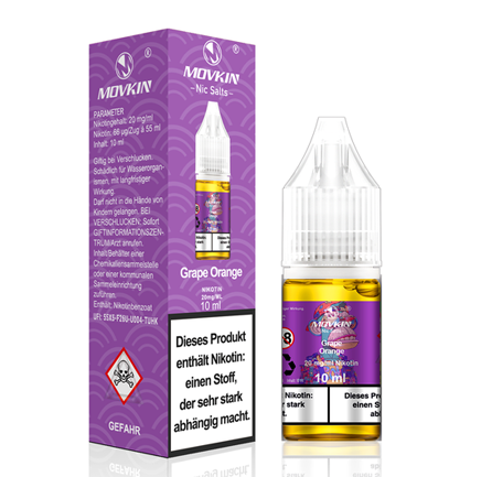 Movkin Nic Salts - Grape Orange