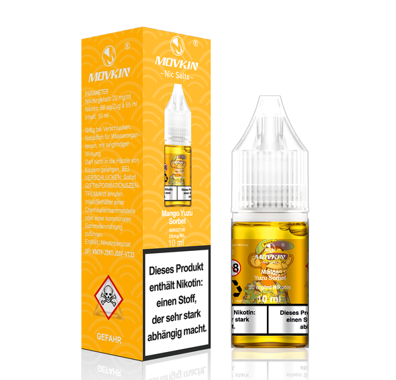 Movkin Nic Salts - Mango Yuzu Sorbet