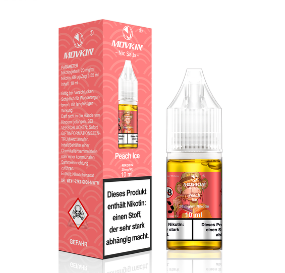 Movkin Nic Salts - Peach Ice