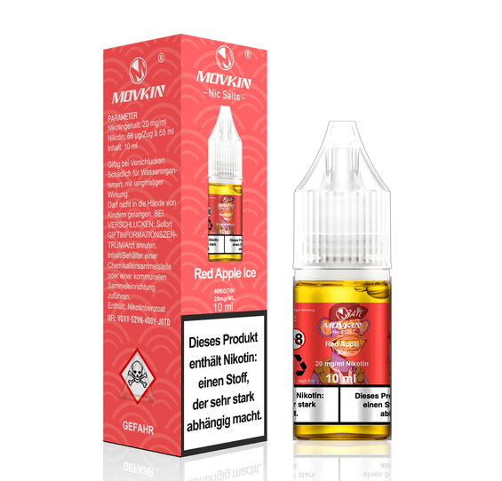 Movkin Nic Salts - Red Apple Ice