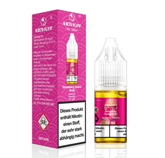 Movkin Nic Salts - Strawberry Guava Soda