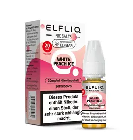 Elfbar ELFLIQ - White Peach Ice - Nikotinsalz Liquid