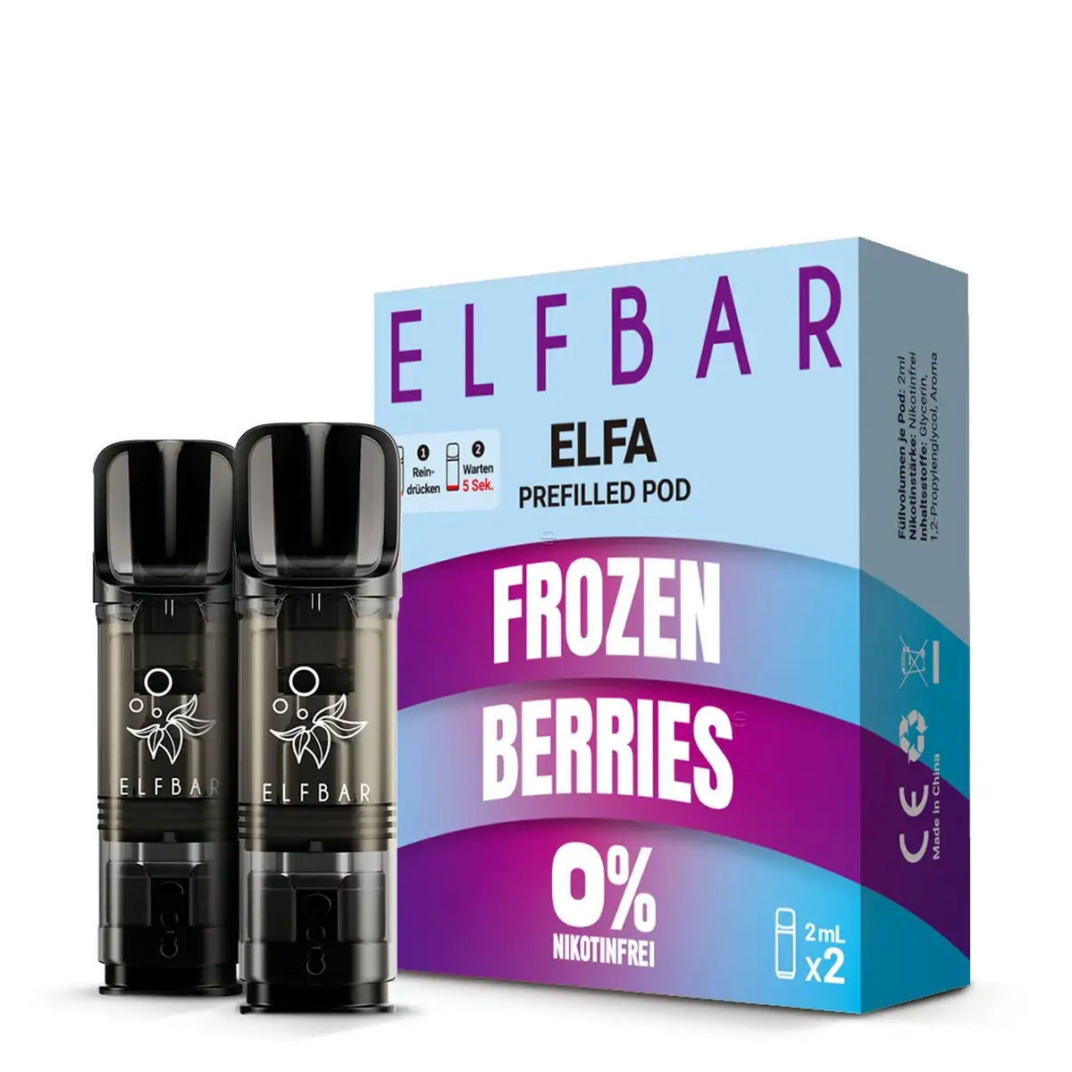 Elfbar Elfa Pods - FROZEN BERRIES - Nikotinfrei - 2St