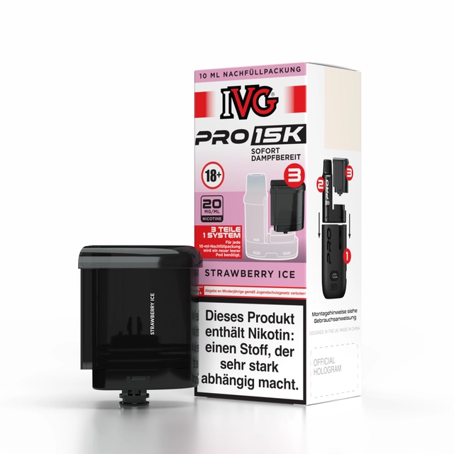 IVG Pro 15k Pod - Strawberry Ice - 10ml