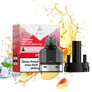 Arcbear Pro 15000 Pod Set - Apple Ice -2ml