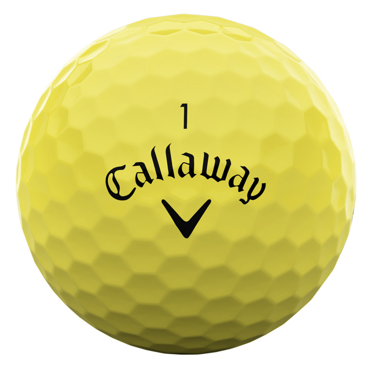 Callaway Callaway Warbird 2023 golfballen dozijn Geel, Yellow