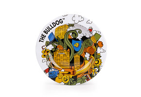 The Bulldog  Ashtray Tin Drawing