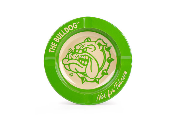 The Bulldog  Ashtray Tin Green