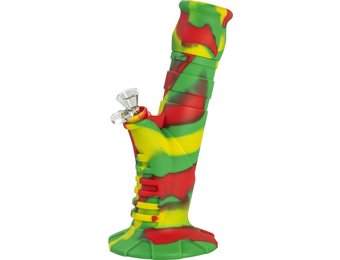 Silicone Bong Beaker 2 Part Rasta 25 cm