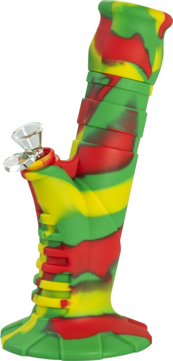 Silicone Bong Beaker 2 Part Rasta 25 cm
