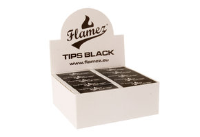 Flamez Filter Tip Booklet Black 50 Pcs
