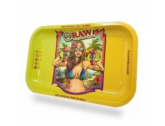 RAW Brazil 2 Girl Bikini Medium Metal Rolling Tray