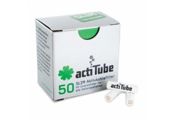 ActiTube Aktivkohlefilter Slim 50 Stuks