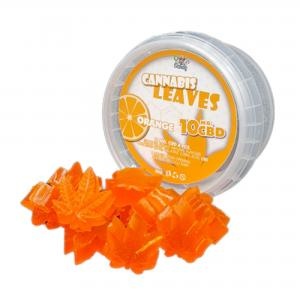 CBD Cannabis Leaves Orange