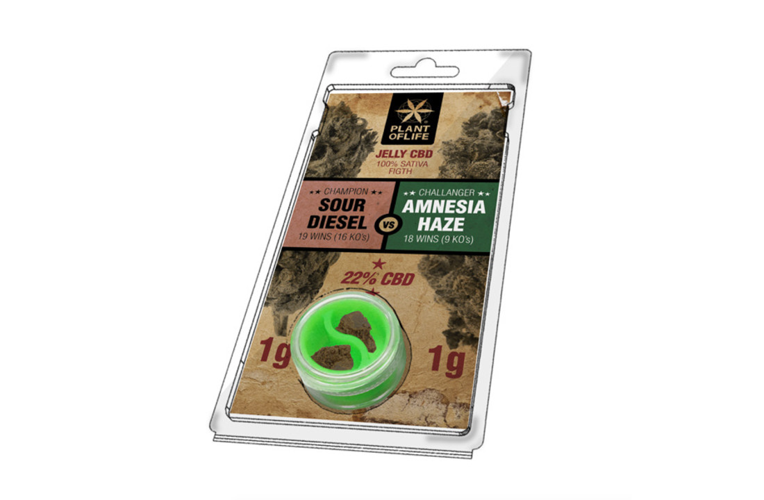 Jelly 22% CBD Amnesia vs SD Extraction 1G+1G