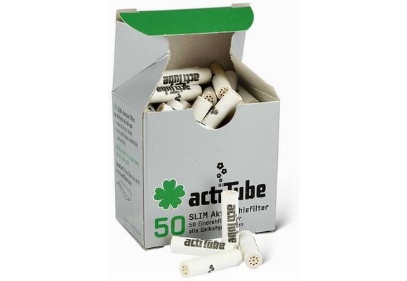 ActiTube Aktivkohlefilter Slim 50 Pcs