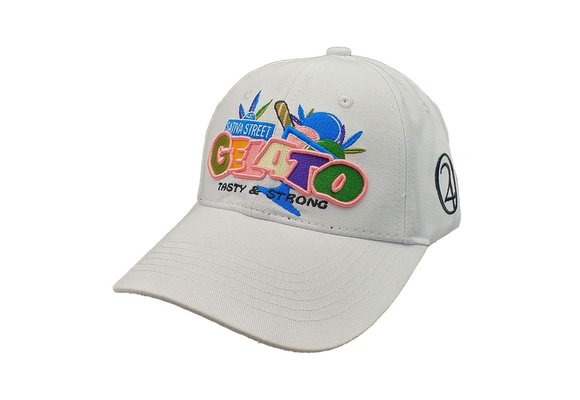 Gelato Strain Strapback Hat White - Lauren Rose
