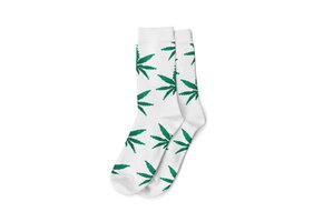 Cannabis Socks Size (40-45) White/Green