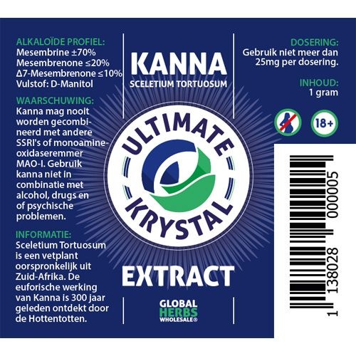 Kanna Krystal Ultimate Extract - 1 Gram