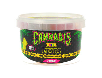 Cannabis Bears Sour - 200 Gram