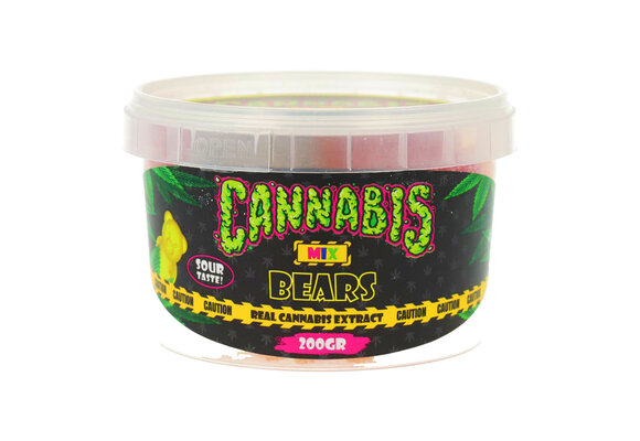 Cannabis Bears Sour - 200 Gram