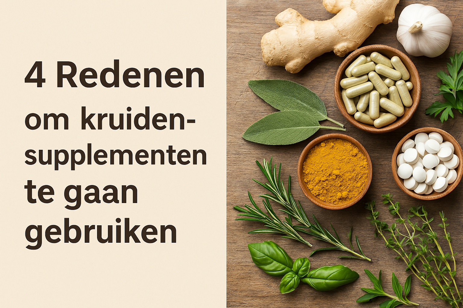 4 Redenen om kruidensupplementen te gaan gebruiken