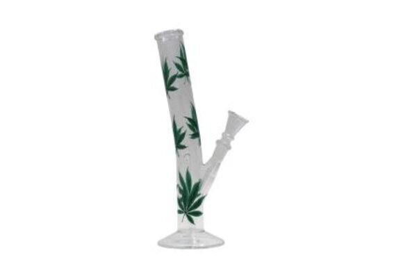 Multi Leaf Hangover Glass Bong-H:26cm-32mm