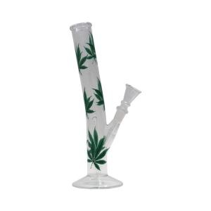 Multi Leaf Hangover Glass Bong-H:26cm-32mm