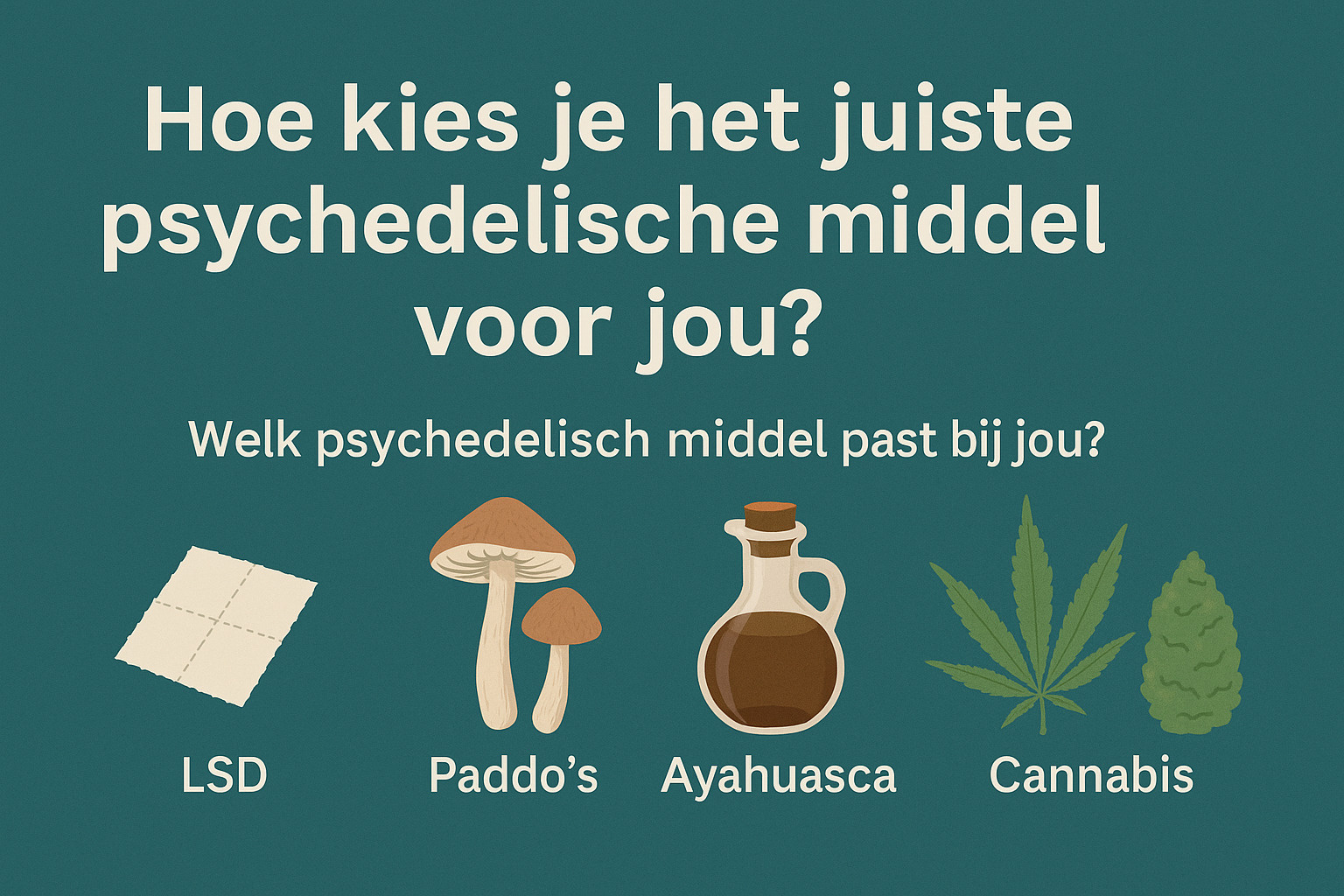 Hoe kies je het juiste psychedelische middel voor jou?