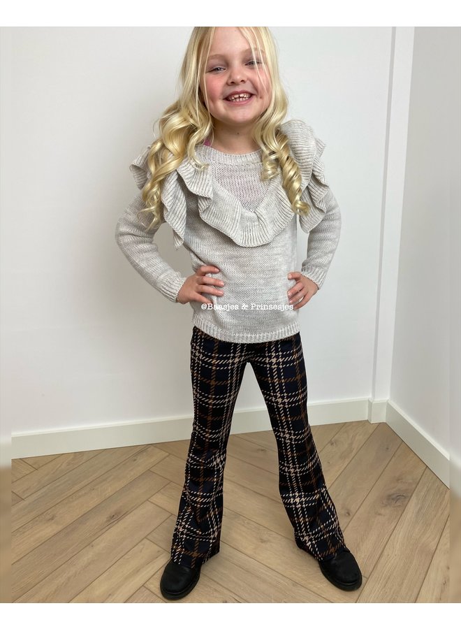 Crème  - 'Jorin ' - Ruffle Meisjes Top