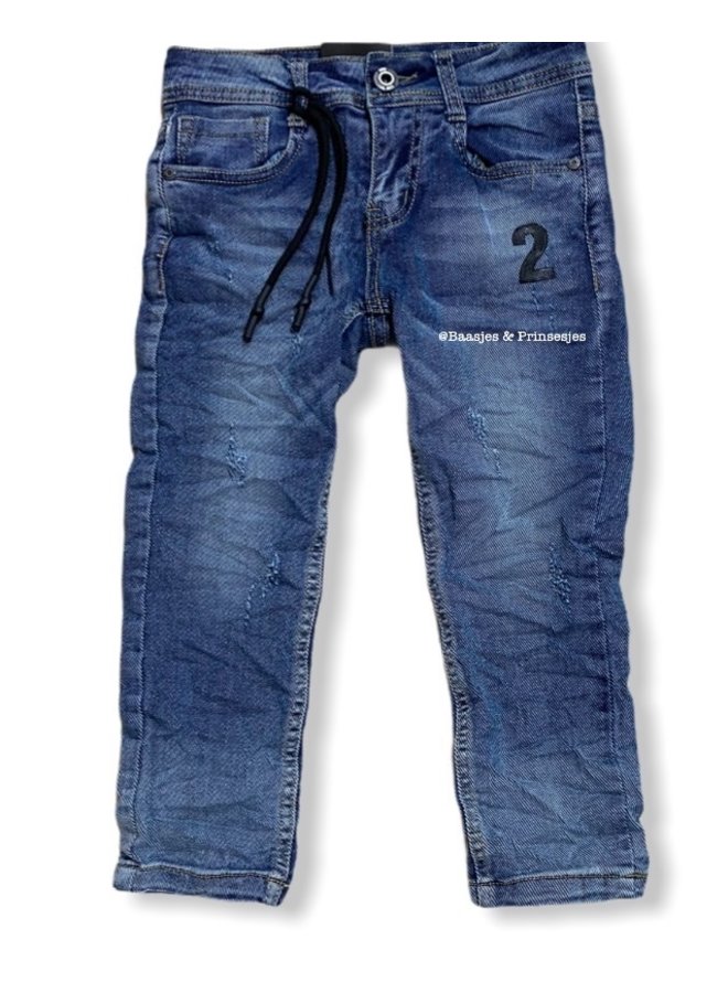 Blauw  - ' Roy '  - Uni Jongens Jeans