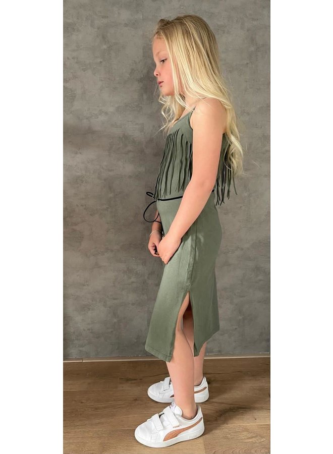 Groen- 'Melody ' - Meisjes Ibiza jurk